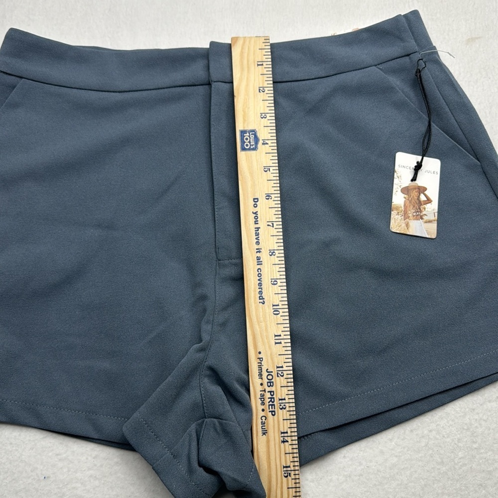NWT - Sincerely Jules Trouser Short XL - Light Teal dressy dress shorts greenish - Picture 3 of 8